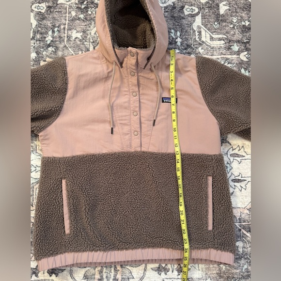 Patagonia Shelled Retro-X Blush Fleece Hooded Pullover Size L - Picture 10 of 11